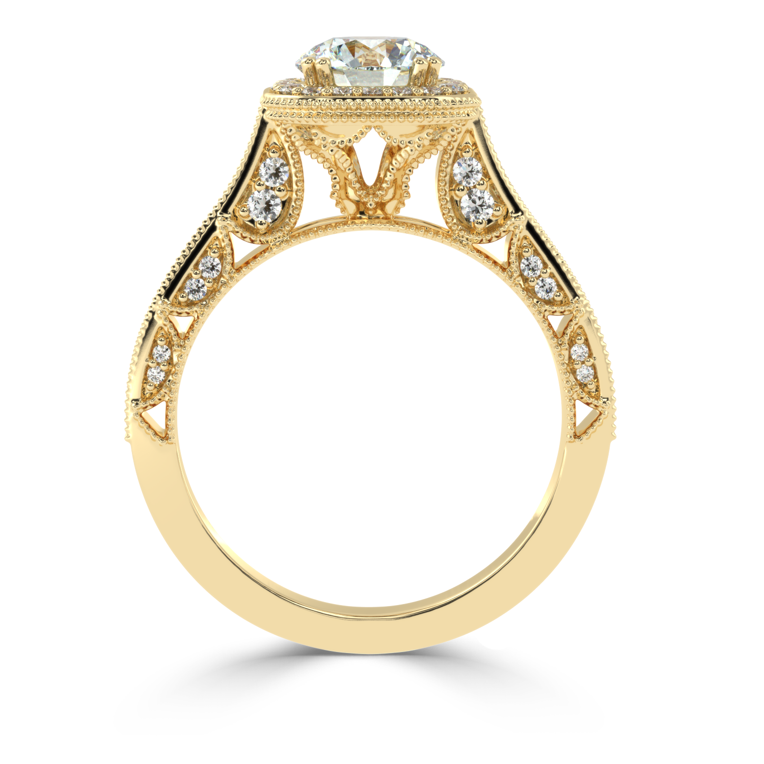 1.63 Carat G Color VS1 Clarity Diamond Studded Natural Diamond Ring.